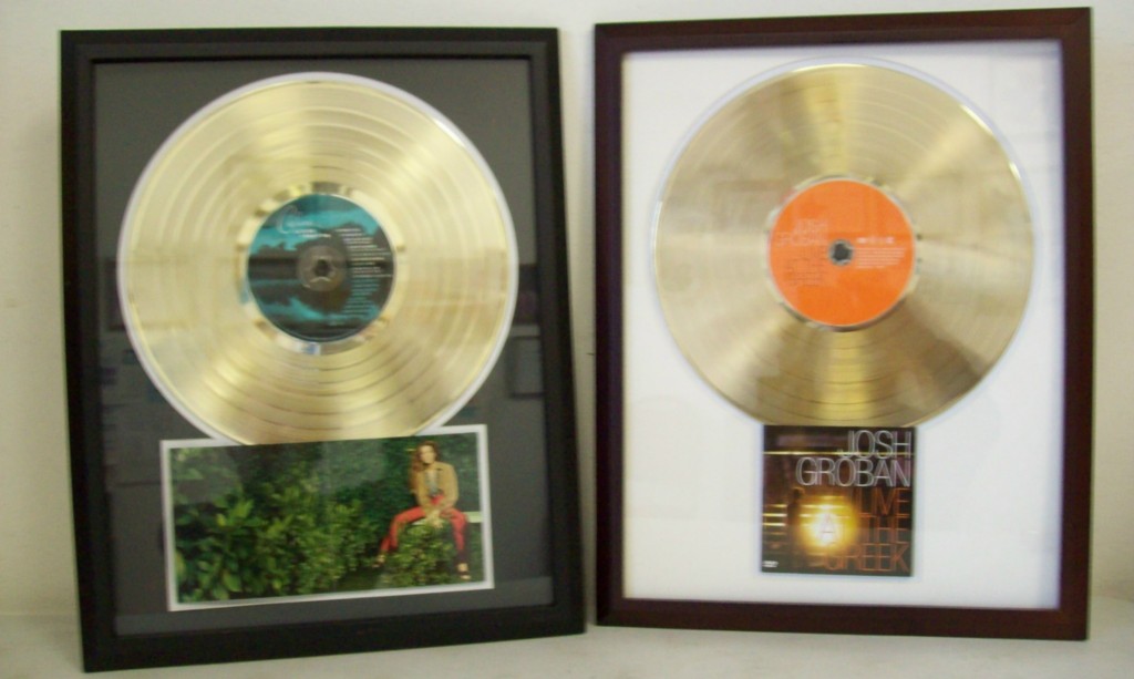 CD/DVD Gold or Platinum Record Display